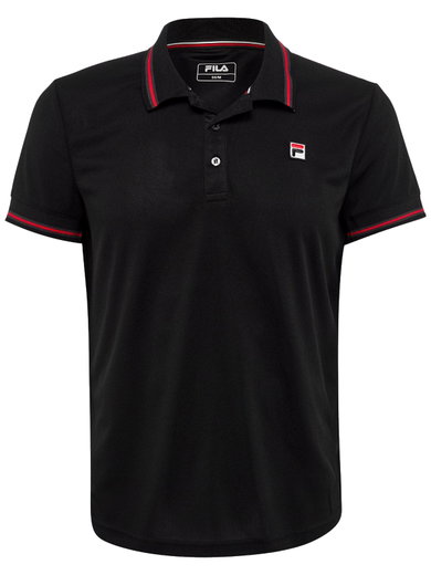 Fila Tennis-Polo Piro schwarz Herren