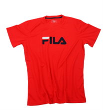 Fila Tennis-Tshirt Logo rot/navy Herren