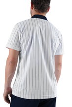 Fila Tennis Polo Stripes (100% Polyester) white/navy/red Men