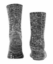 Falke Tagessocke Brooklyn Crew (Bootsock, Grobstrick-Optik) schwarz Herren - 1 Paar