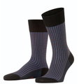 Falke Tagessocke Crew Uptown Tie (modisches Design, Baumwolle) schwarz Herren - 1 Paar