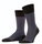 Falke Tagessocke Crew Uptown Tie (modisches Design, Baumwolle) schwarz Herren - 1 Paar
