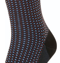 Falke Tagessocke Crew Uptown Tie (modisches Design, Baumwolle) schwarz Herren - 1 Paar
