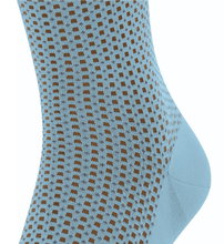 Falke Tagessocke Crew Uptown Tie (modisches Design, Baumwolle) hellblau Herren - 1 Paar