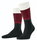Falke Tagessocke Crew Unlimited (modisches Design, Bio-Baumwolle) schwarzrot Herren - 1 Paar