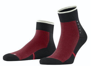 Falke Day Sock Ankle Versatile (Organic Cotton, Robust) Black/Red - 1 Pair