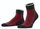 Falke Tagessocke Ankle Versatile (Bio-Baumwolle, robust) schwarz/rot - 1 Paar