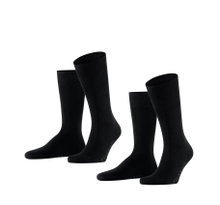 Falke Day Socks Crew Swing black Men - 2 Pairs