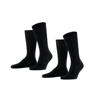 Falke Day Socks Crew Swing black Men - 2 Pairs