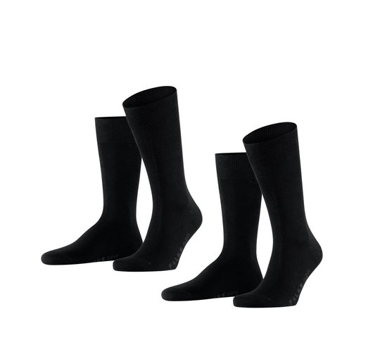 Falke Day Socks Crew Swing black Men - 2 Pairs