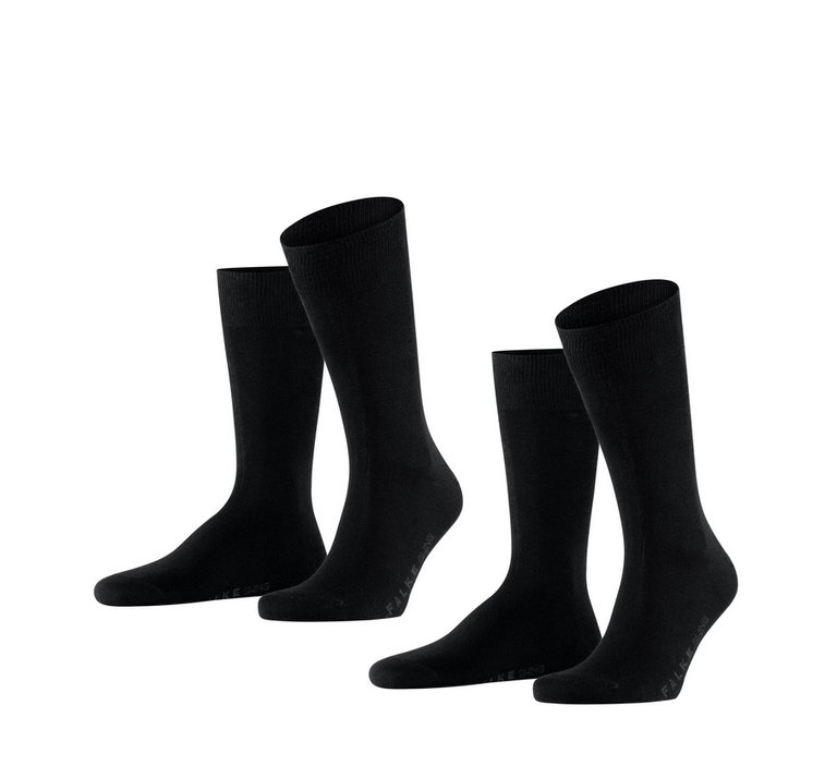 Falke Tagessocken Crew Swing schwarz Herren - 2 Paar