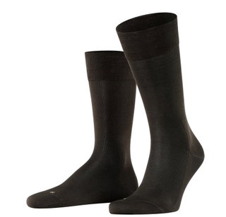 Falke Day Sock Crew Sensitive Malaga (pressure-free comfort waistband) brown Men - 1 Pair