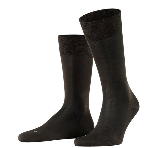 Falke Day Sock Crew Sensitive Malaga (pressure-free comfort waistband) brown Men - 1 Pair