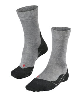 Falke Trekkingsocke TK5 (leichte Polsterung für leichte Wanderungen) hellgrau Herren - 1 Paar