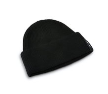 Falke Knitted Hat (Beanie) Unisex - Merino Wool, Ribbed Structure - black - 1 piece