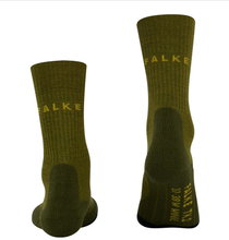 Falke Trekkingsocke TK2 Wool (leicht gepolstert, für lange Wanderungen) dunkelgrün Herren - 1 Paar