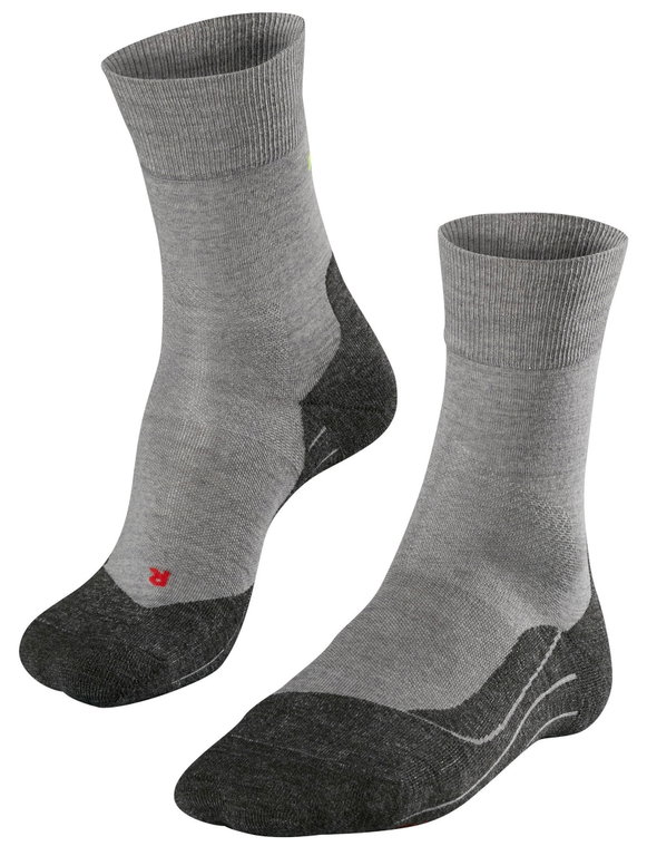 Falke Laufsocke RU4 Wool (mittelstarke Polsterung, mit Merinowolle) grau Herren - 1 Paar
