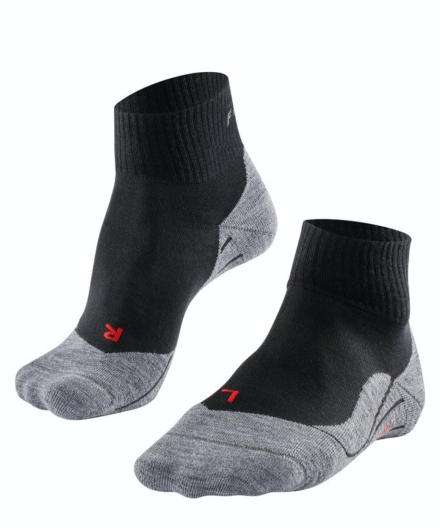 Falke Trekkingsocke TK5 Short (leichte Polsterung für leichte Wanderungen) schwarz Damen - 1 Paar