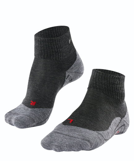 Falke Skarpetki trekkingowe TK5 Short (lekka wyściółka do lekkich wędrówek) ciemnoszare damskie - 1 para