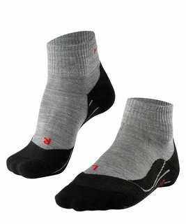 Falke Trekkingsocke TK5 Short (leichte Polsterung für leichte Wanderungen) hellgrau Damen - 1 Paar