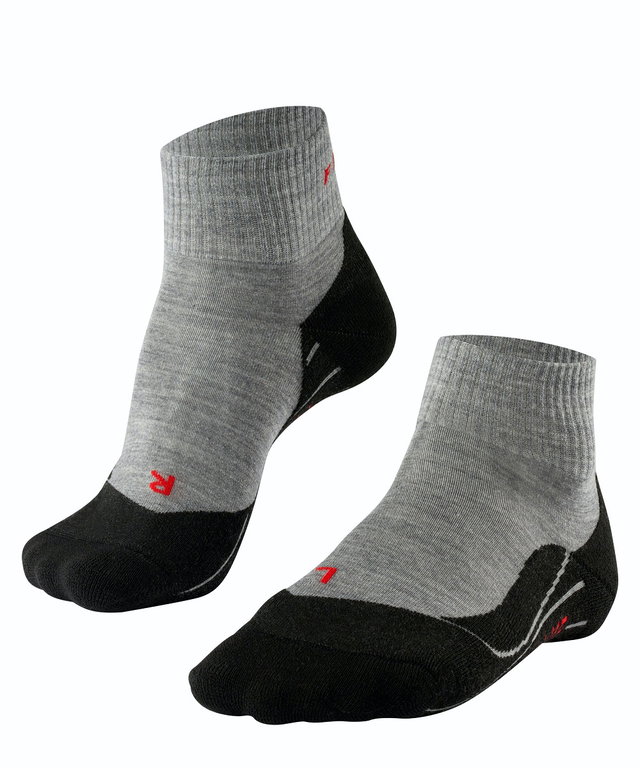 Falke Trekkingsocke TK5 Short (leichte Polsterung für leichte Wanderungen) hellgrau Damen - 1 Paar