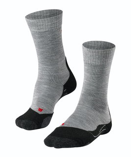 Falke Trekkingsocke TK2 (Merinowolle, für leichtes Gelände) hellgrau Herren - 1 Paar