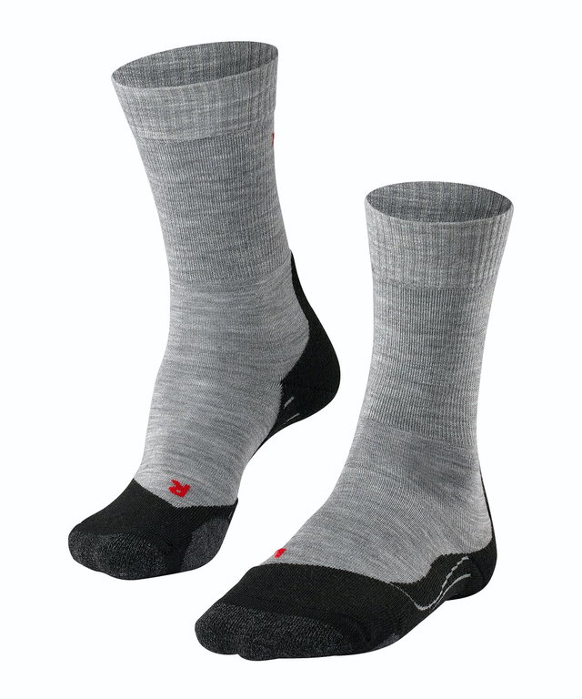 Falke Trekkingsocke TK2 (Merinowolle, für leichtes Gelände) hellgrau Herren - 1 Paar