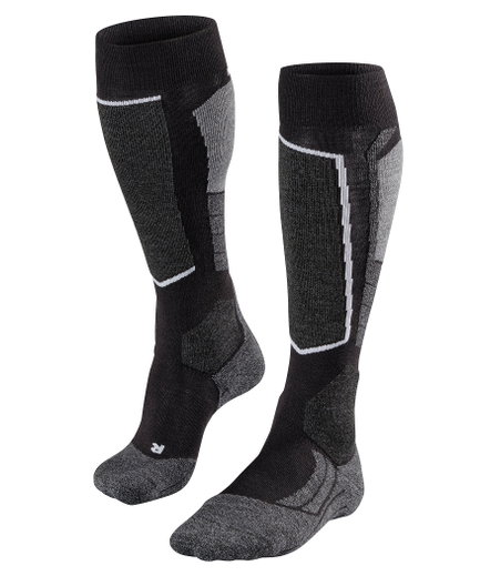 Falke Skisocke SK2 (Allrounder-Skistrumpf, Merinowoll-Mix) schwarz Herren - 1 Paar