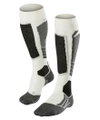 Falke Skisocke SK2 (Allrounder-Skistrumpf, Merinowoll-Mix) weiss/grau/schwarz Damen - 1 Paar