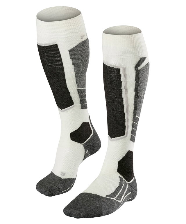 Falke Skisocke SK2 Intermediate Wool (mittelstarke Polsterung) weiss/grau/schwarz Damen - 1 Paar