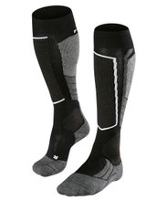 Skarpety narciarskie Falke SK2 Intermediate Wool (średnie wzmocnienie) czarny/szary/biały damskie - 1 para