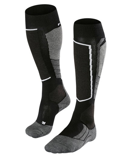 Falke Skisocke SK2 Intermediate Wool (mittelstarke Polsterung) schwarz/grau/weiss Damen - 1 Paar