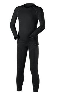 Falke Functional Underwear Set Maximum Warm (long-sleeved shirt and long pants) black Kids