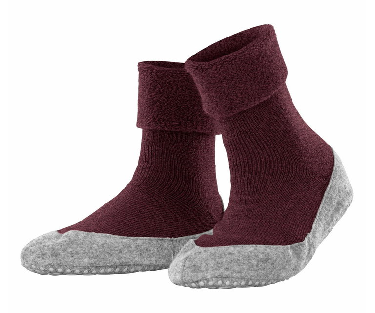 Falke Hausschuhe Cosyshoe (weiche Merinowolle) weinrot Damen