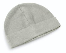 Falke Knitted Hat (Beanie) Unisex - Merino Wool, Shadow Ribbed Structure, Fold-up - light grey - 1 piece