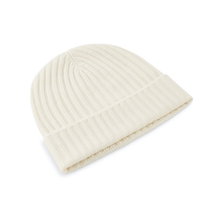 Falke Wintermütze (Beanie) Unisex - Kaschmir, Rippenstruktur, Umschlag - weiss - 1 Stück