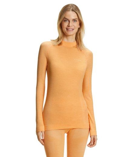 Falke Functional Underwear Long Sleeve Shirt Wool-Tech (Merino Wool, warm and insulating) orange Women