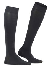 Falke Kniestrümpfe Fine Softness 50 DEN (weiches und leichtes Tragegefühl) schwarz Damen - 1 Paar