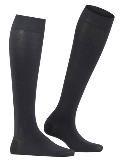 Falke Skarpety do kolan Fine Softness 50 DEN (miękkie i lekkie wrażenie noszenia) czarne damskie - 1 para