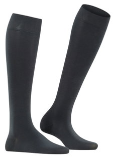 Falke Kniestrümpfe Fine Softness 50 DEN (weiches und leichtes Tragegefühl) graphitgrau Damen - 1 Paar