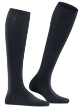 Falke Kniestrümpfe Fine Softness 50 DEN (weiches und leichtes Tragegefühl) navyblau Damen - 1 Paar