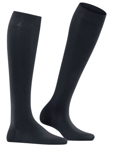 Falke Kniestrümpfe Fine Softness 50 DEN (weiches und leichtes Tragegefühl) navyblau Damen - 1 Paar