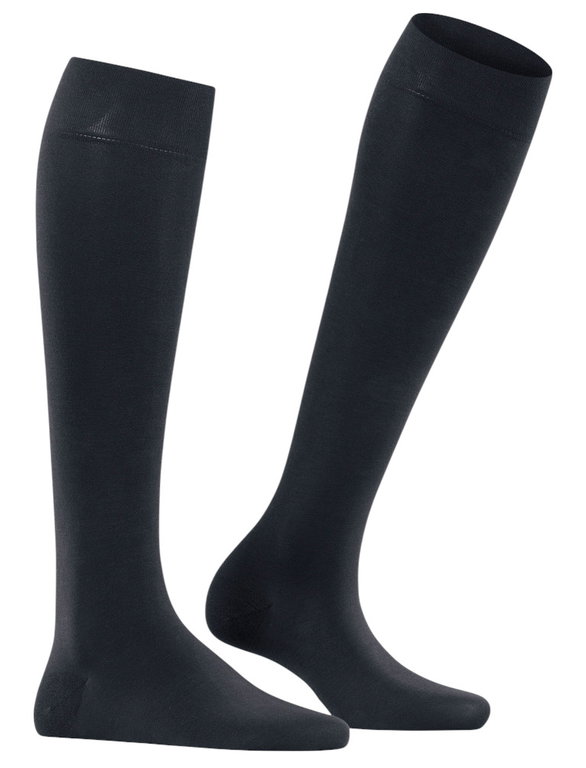 Falke Kniestrümpfe Fine Softness 50 DEN (weiches und leichtes Tragegefühl) navyblau Damen - 1 Paar