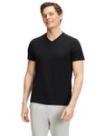 Falke Sport/Freizeit-Tshirt (V-Ausschnitt) schwarz Herren