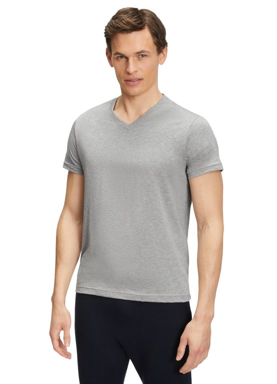 Falke Sport/Freizeit-Tshirt (V-Ausschnitt) hellgrau Herren