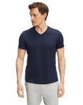 Falke Sport/T-shirt rekreacyjne (dekolt w serek) granatowy męski