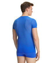 Falke Funktions-Tshirt Ultralight Cool (schnelltrocknend, ultraleicht) Kurzarm blau Herren