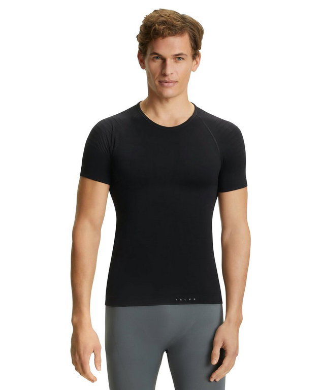Falke Funktions-Tshirt Warm (maximale Bewegungsfreiheit) Kurzarm schwarz Herren
