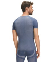 Falke Funkcyjne T-shirt Wool-Tech Light (komfortowy krój) Krótki rękaw niebieski Mężczyźni