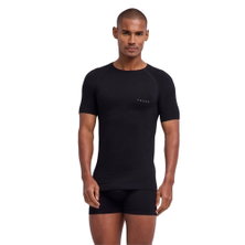 Falke Funktions-Tshirt Wool-Tech Light (komfortable Passform) Kurzarm schwarz Herren